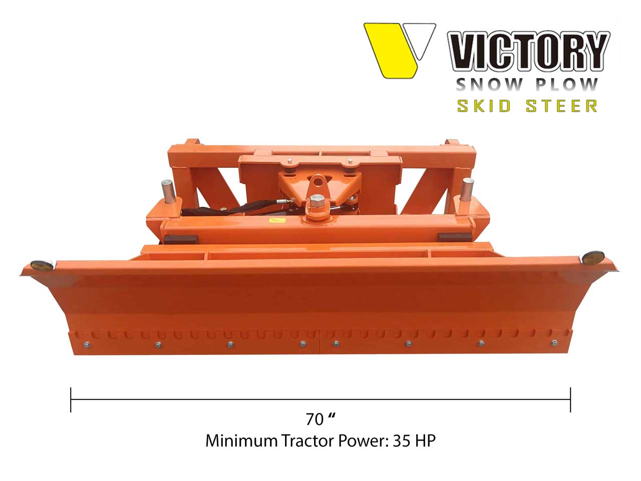 70 inch Snow Plow Blade for Skid Steer
