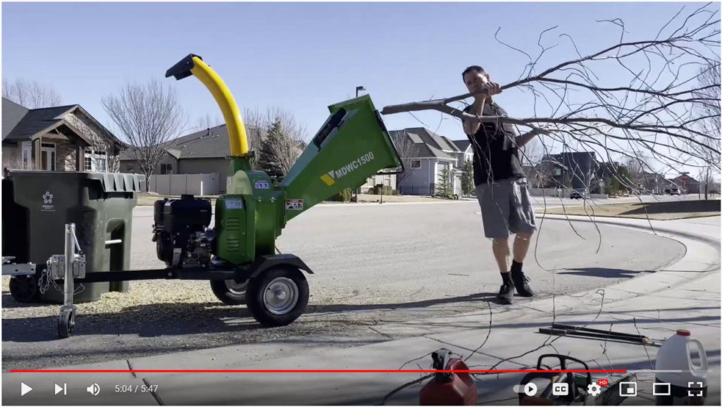 mdwc1500 gas wood chipper