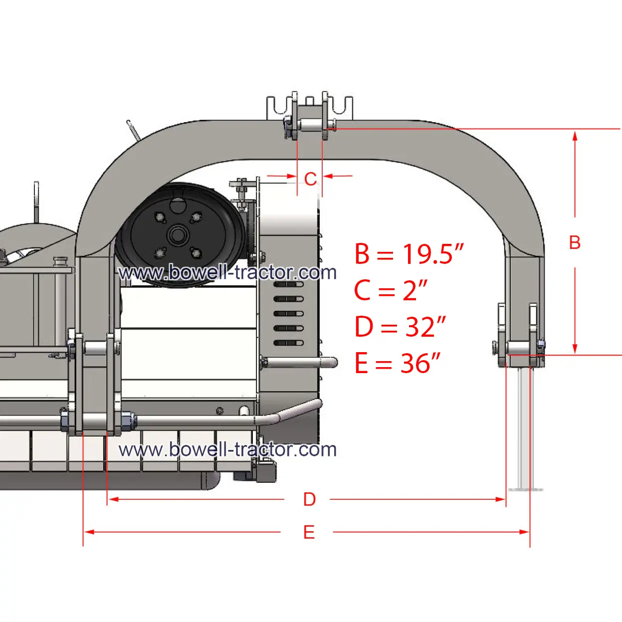 BCRM 3 Point Hitch Diagram 2